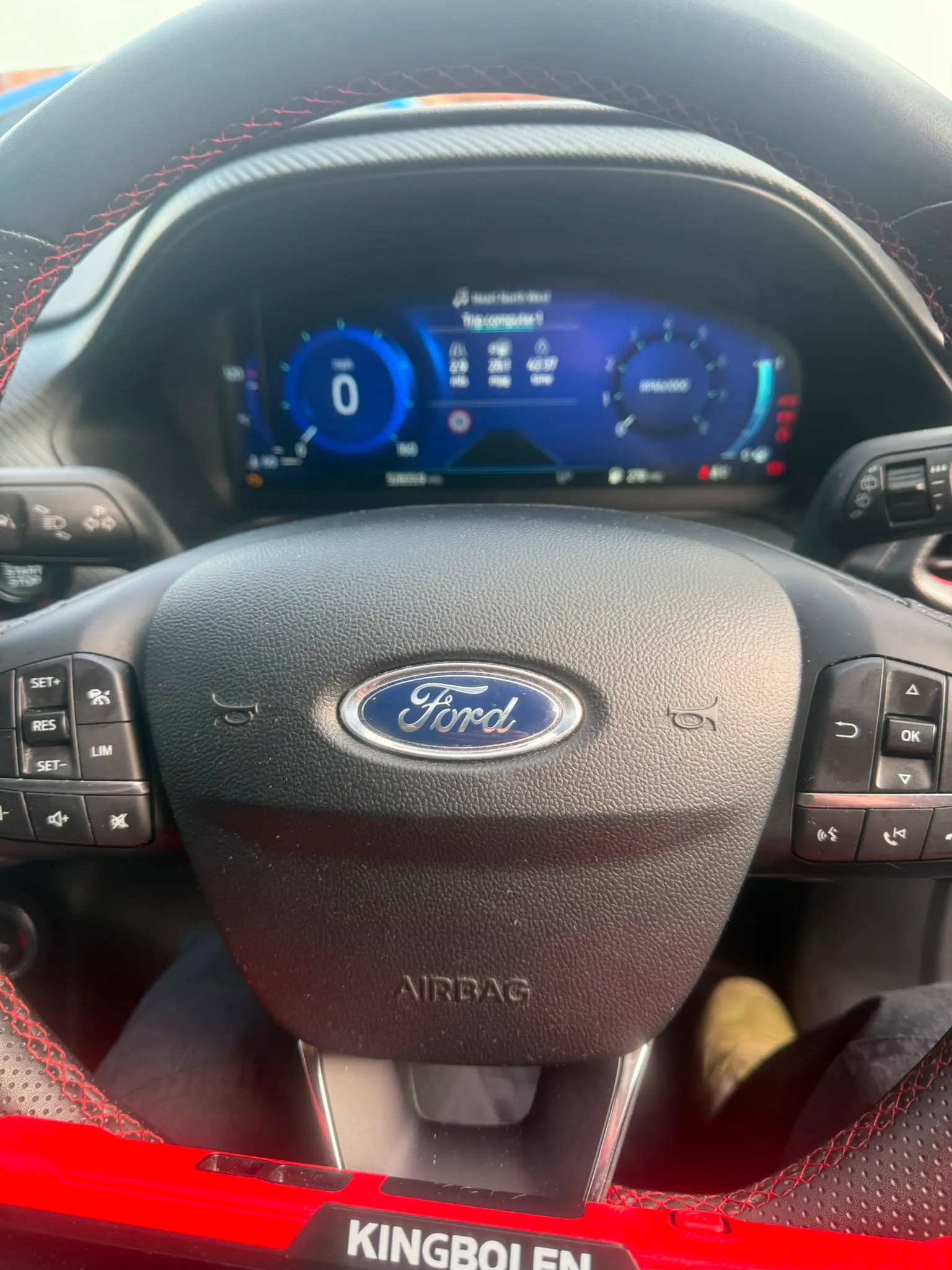 Ford ST. Digital dash checked over. No warning lights, no stored faults.