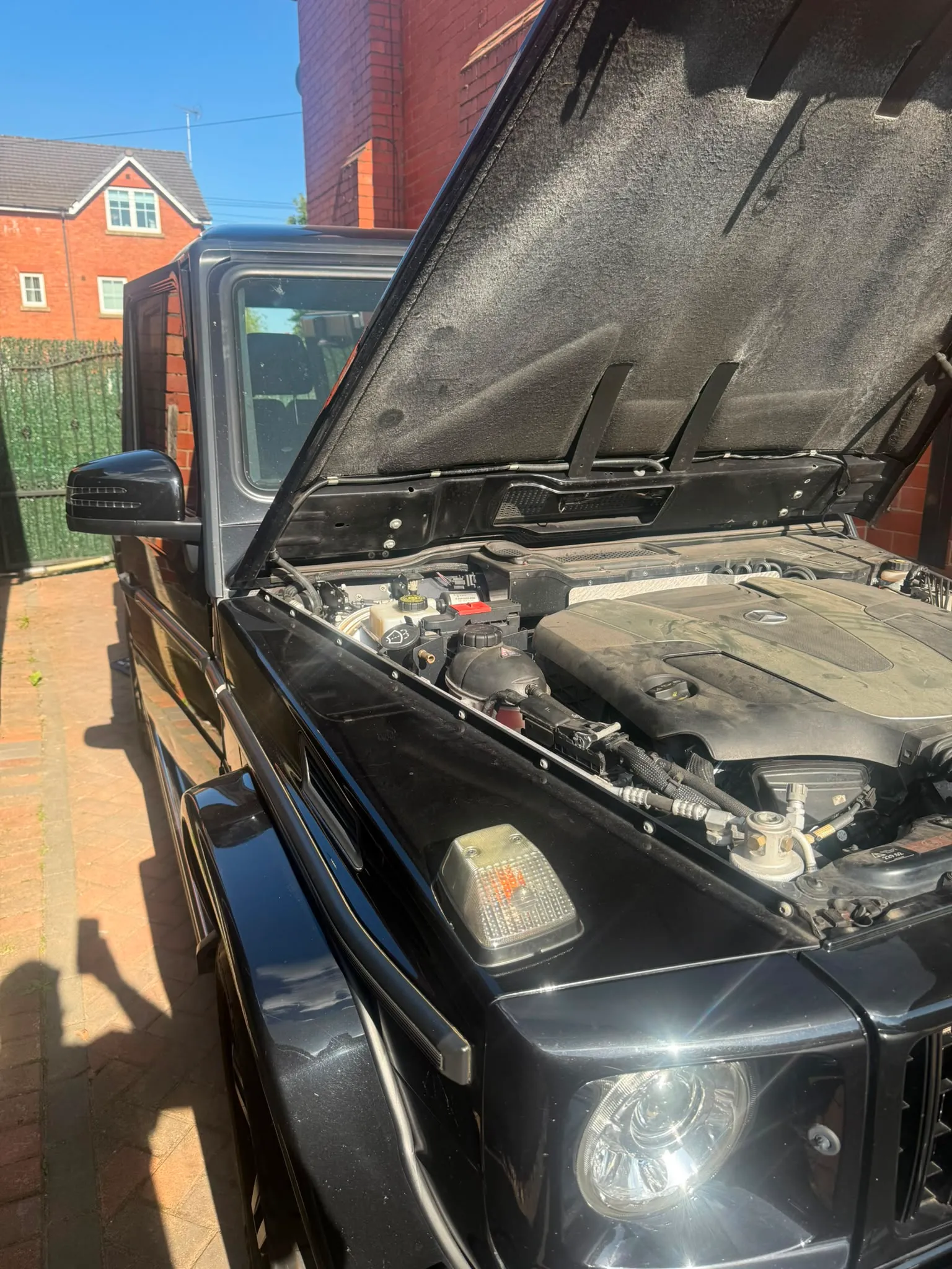 Mercedes G-Class. Big petrol V-engine opened up for a custom Stage 1 map.